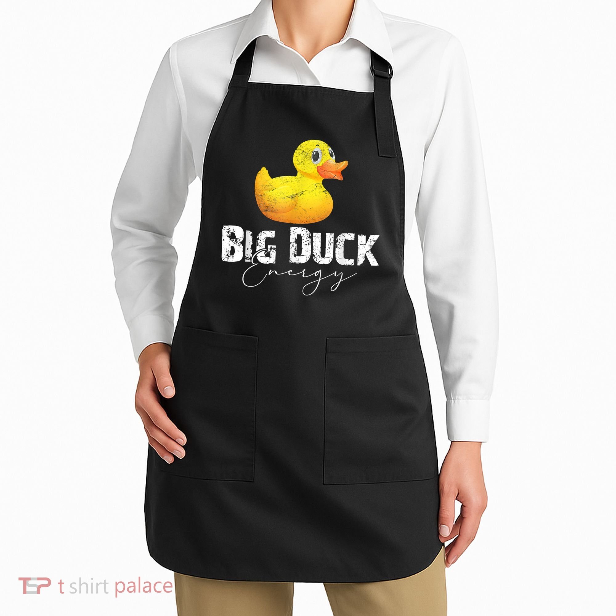 Big Duck Energy Yellow Rubber Duck Lover Apron