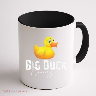Big Duck Energy Yellow Rubber Duck Lover Coffee Mug back