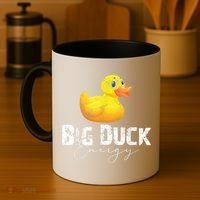 Big Duck Energy Yellow Rubber Duck Lover Coffee Mug thumb 4