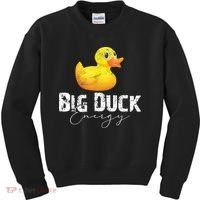 Big Duck Energy Yellow Rubber Duck Lover Kids Sweatshirt thumb 0