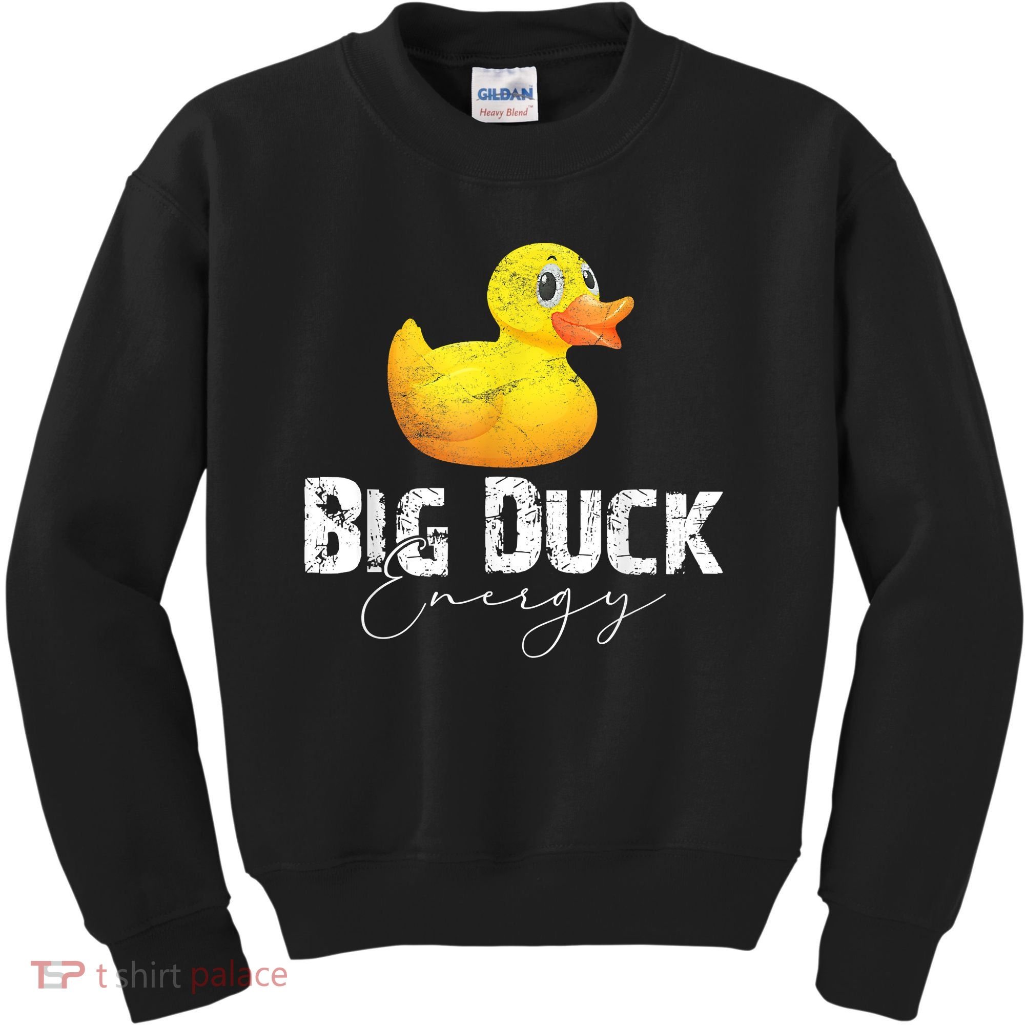 Big Duck Energy Yellow Rubber Duck Lover Kids Sweatshirt