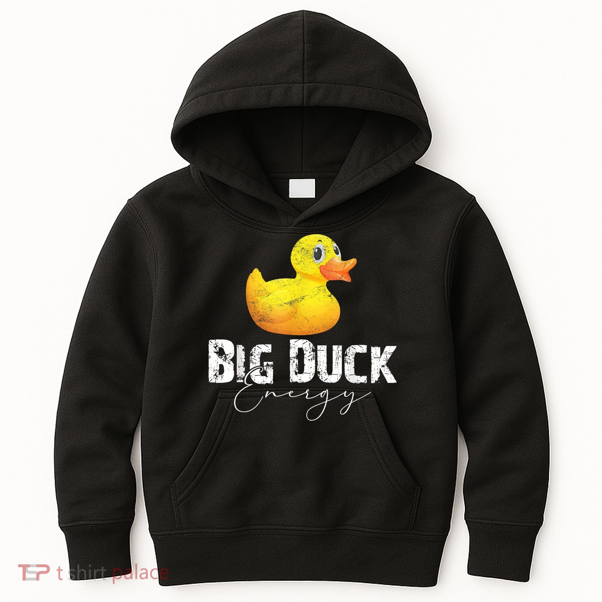Big Duck Energy Yellow Rubber Duck Lover Kids Hoodie