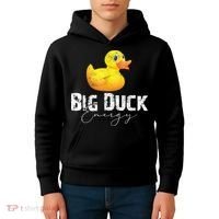 Big Duck Energy Yellow Rubber Duck Lover Kids Hoodie thumb 4