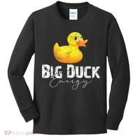 Big Duck Energy Yellow Rubber Duck Lover Kids Long Sleeve Shirt thumb 0