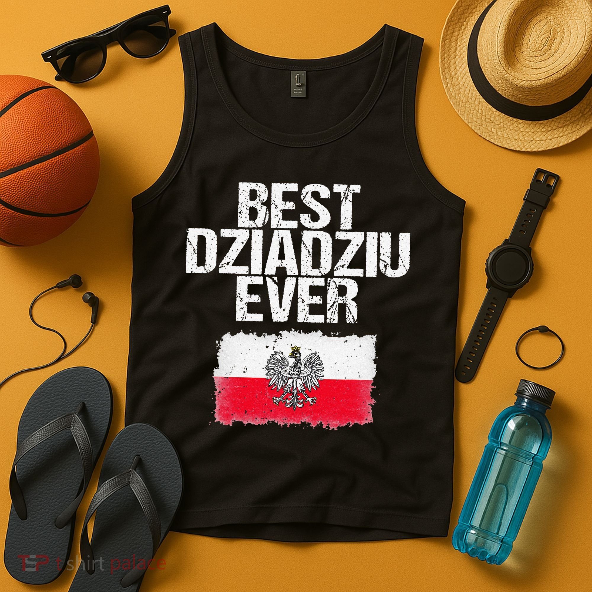 Best Dziadziu Ever Fathers Day Polish Grandpa Gift Tank Top