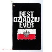 Best Dziadziu Ever Fathers Day Polish Grandpa Gift Golf Towel thumb 0