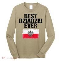 Best Dziadziu Ever Fathers Day Polish Grandpa Gift Long Sleeve Shirt thumb 0