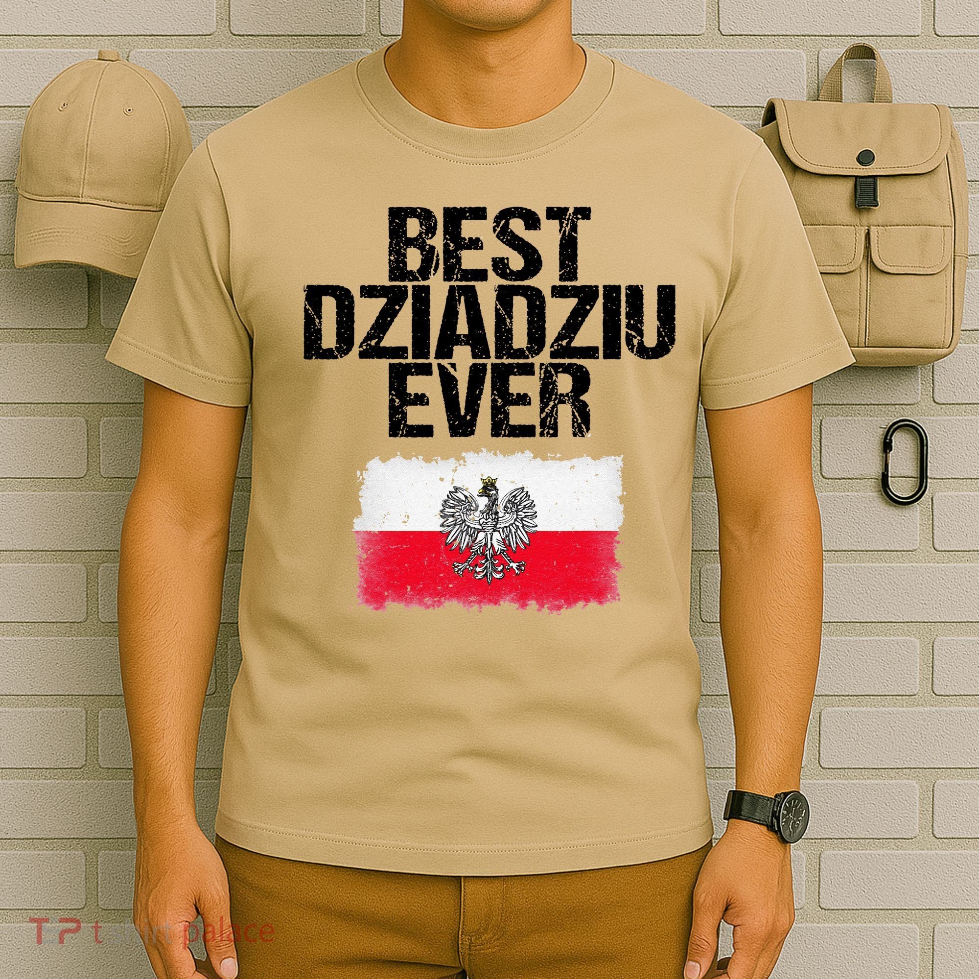 Best Dziadziu Ever Fathers Day Polish Grandpa Gift T-Shirt