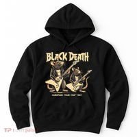 Black Death European Ren Faire Medieval History Goth Hoodie thumb 0