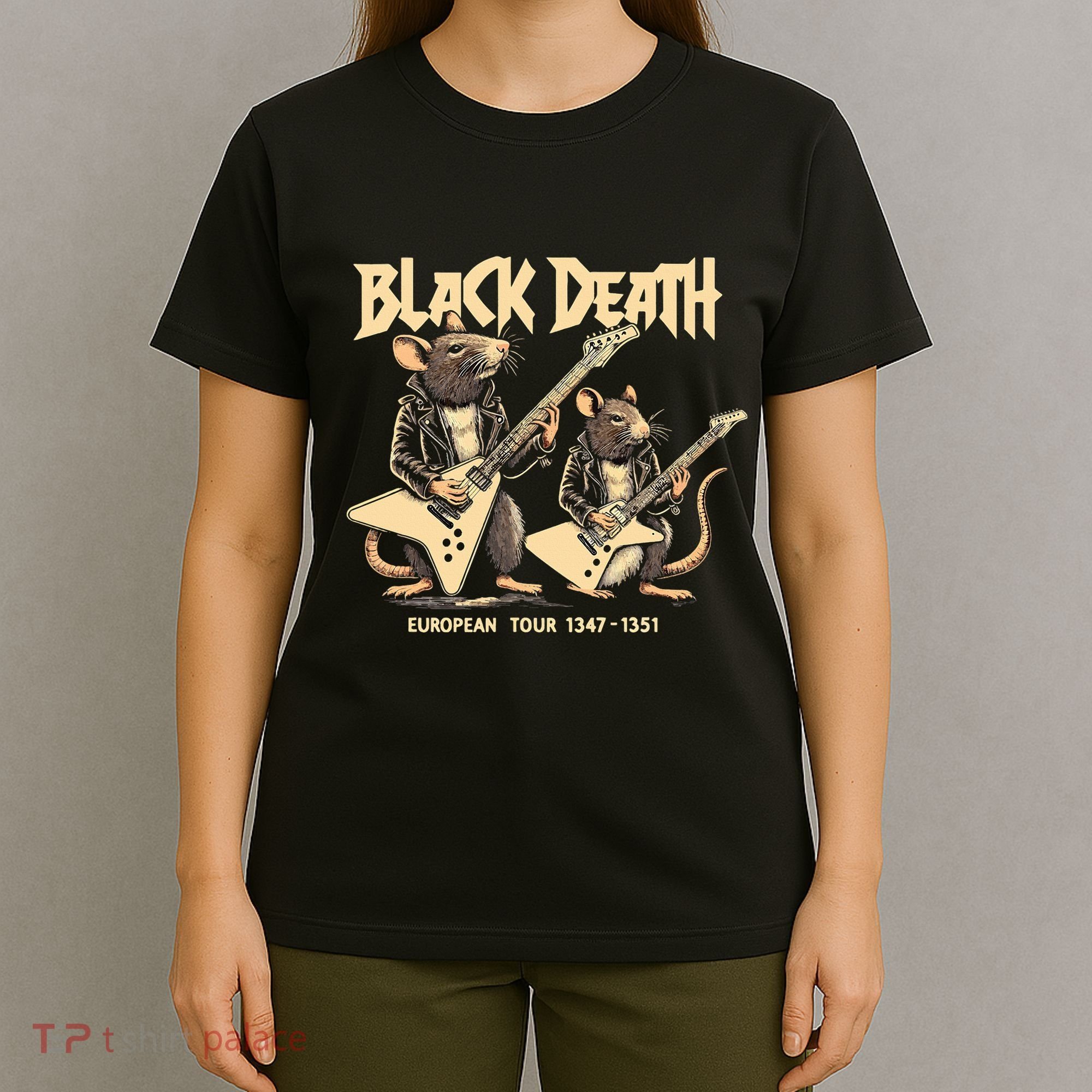 Black Death European Ren Faire Medieval History Goth T-Shirt