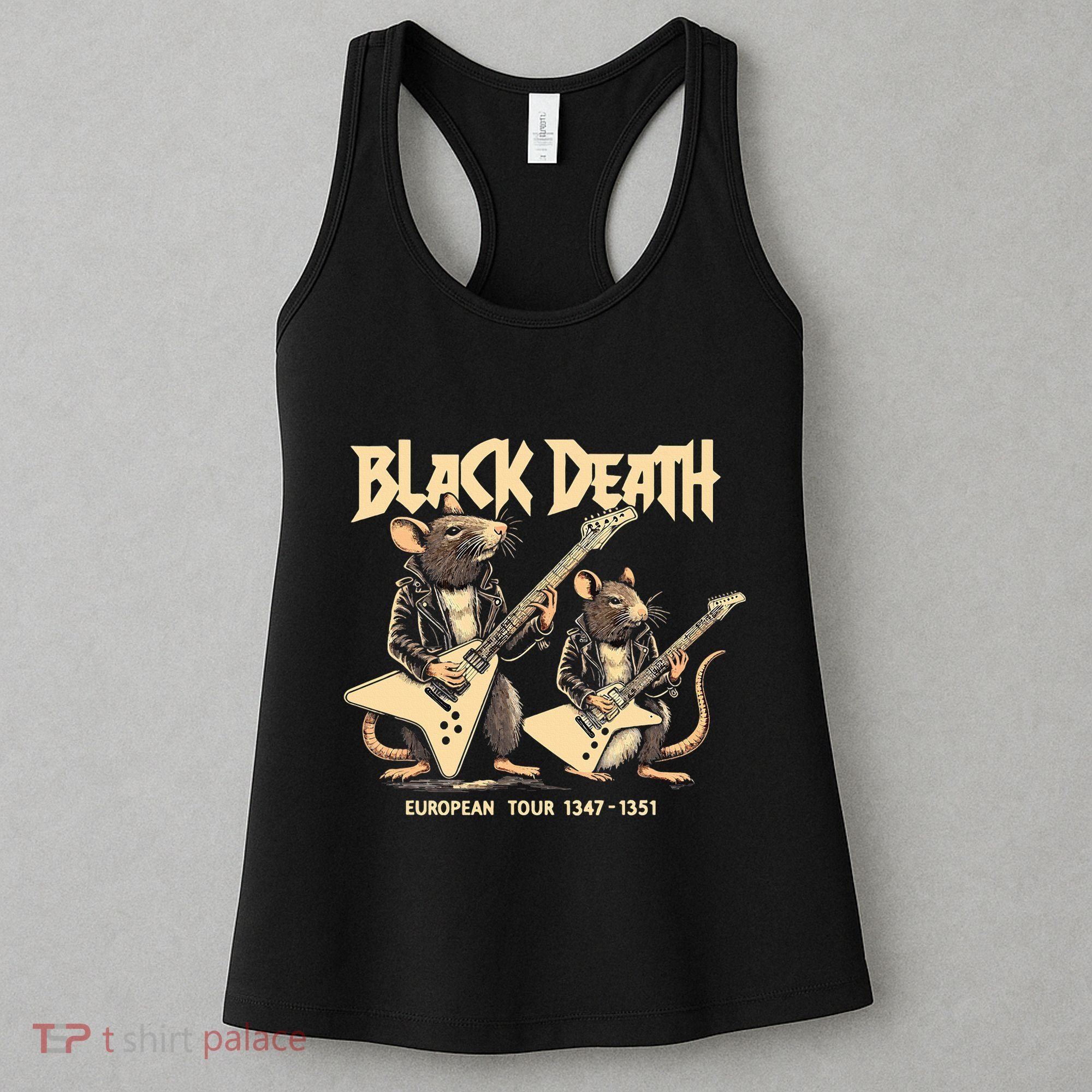 Black Death European Ren Faire Medieval History Goth Women's Tank Top
