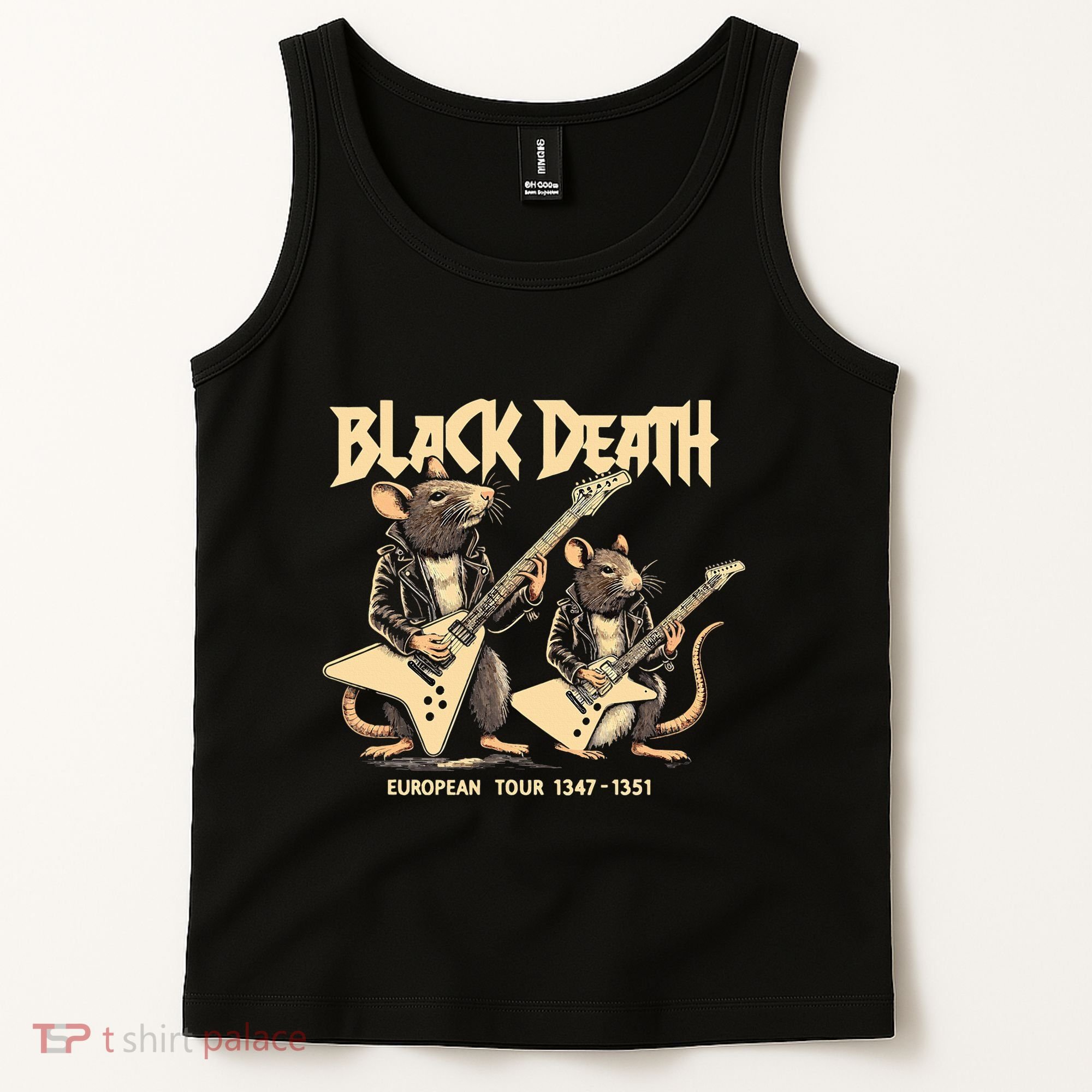 Black Death European Ren Faire Medieval History Goth Tank Top