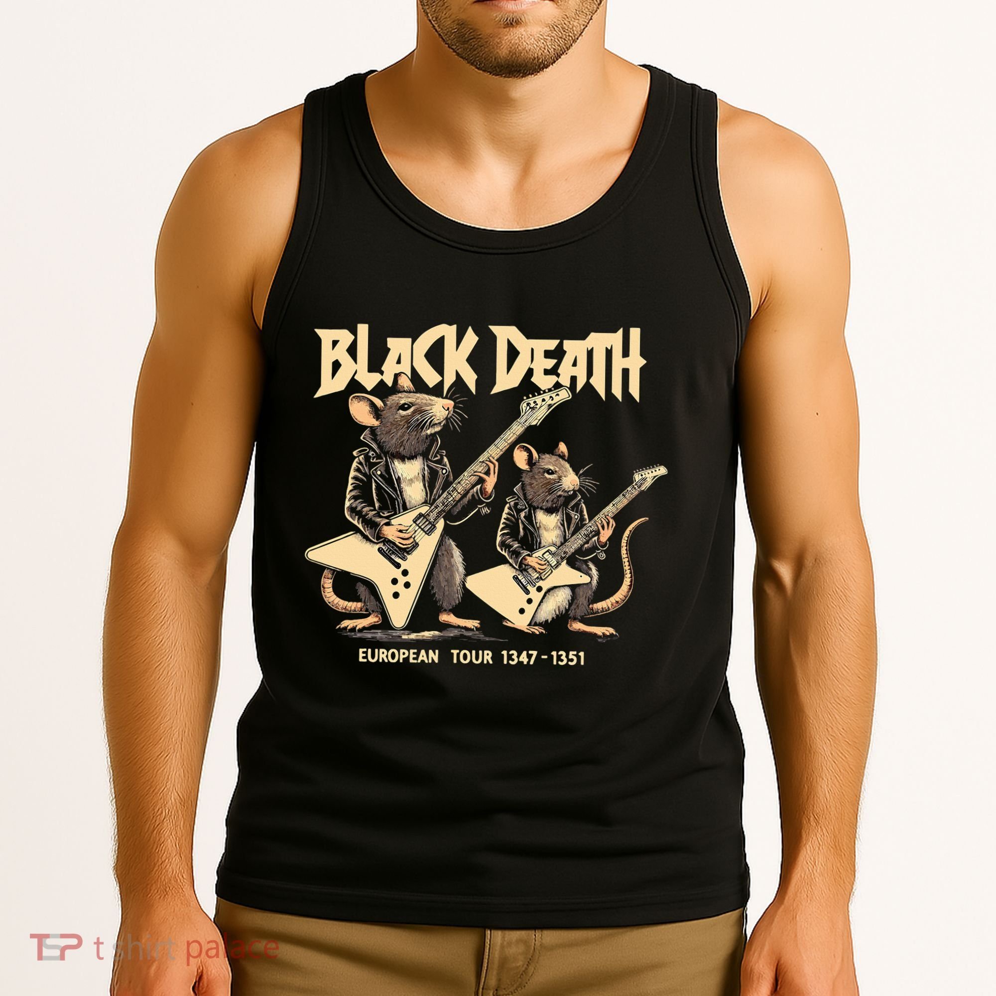 Black Death European Ren Faire Medieval History Goth Tank Top