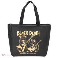 Black Death European Ren Faire Medieval History Goth Tote Bag thumb 0