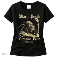 Black Death European Tour Retro Plagues Doctor Art Women's T-Shirt thumb 0