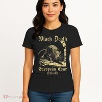 Black Death European Tour Retro Plagues Doctor Art Women's T-Shirt thumb 4