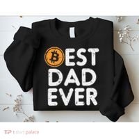 Best Dad Ever Bitcoin Crypto Cryptocurrency Daddy Papa Sweatshirt thumb 2
