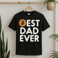 Best Dad Ever Bitcoin Crypto Cryptocurrency Daddy Papa T-Shirt thumb 2