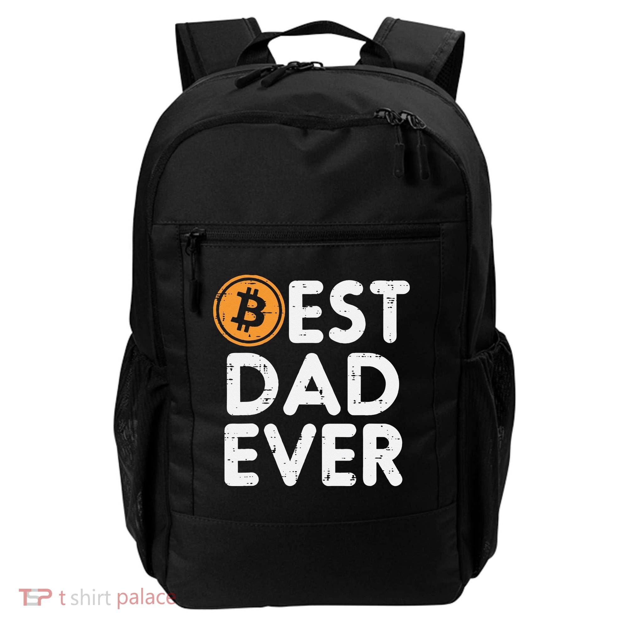 Best Dad Ever Bitcoin Crypto Cryptocurrency Daddy Papa Backpack
