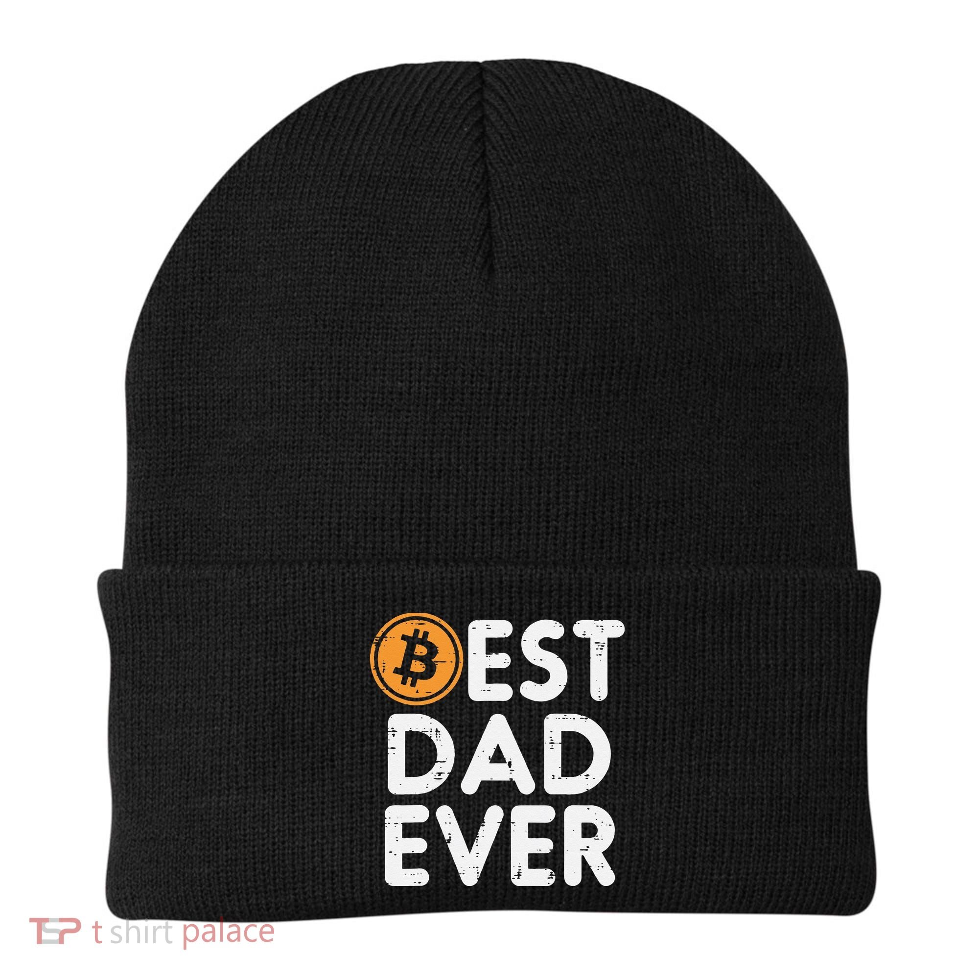 Best Dad Ever Bitcoin Crypto Cryptocurrency Daddy Papa Beanie