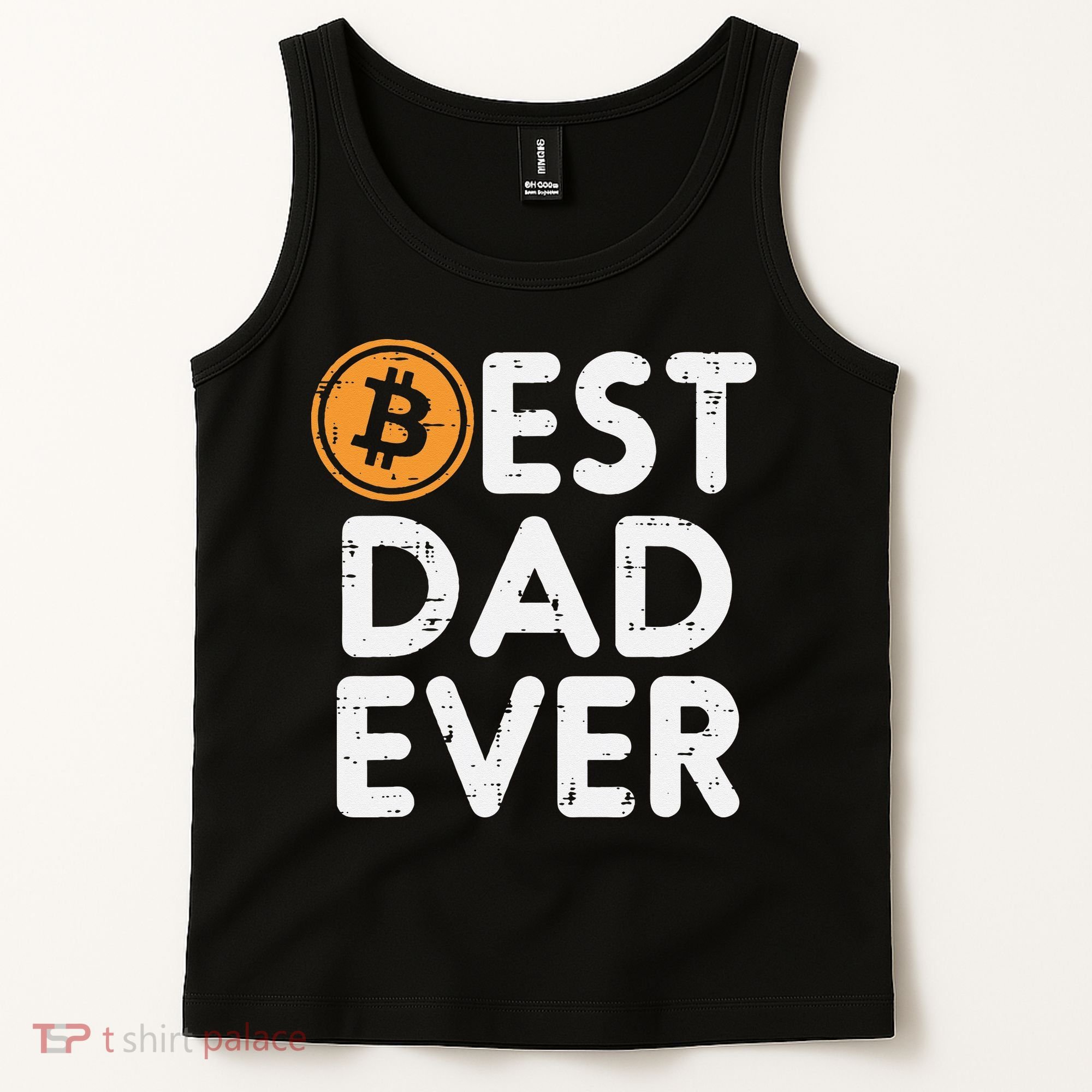 Best Dad Ever Bitcoin Crypto Cryptocurrency Daddy Papa Tank Top