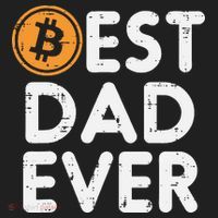 Best Dad Ever Bitcoin Crypto Cryptocurrency Daddy Papa Golf Towel thumb 3