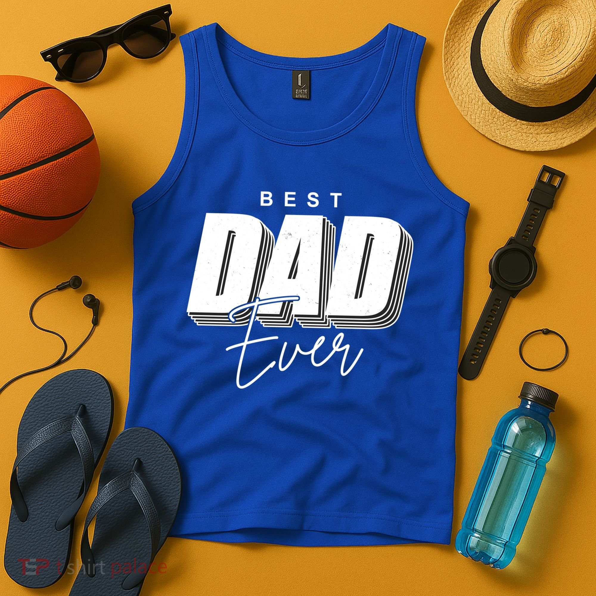 Best Dad Ever Retro Gift Tank Top