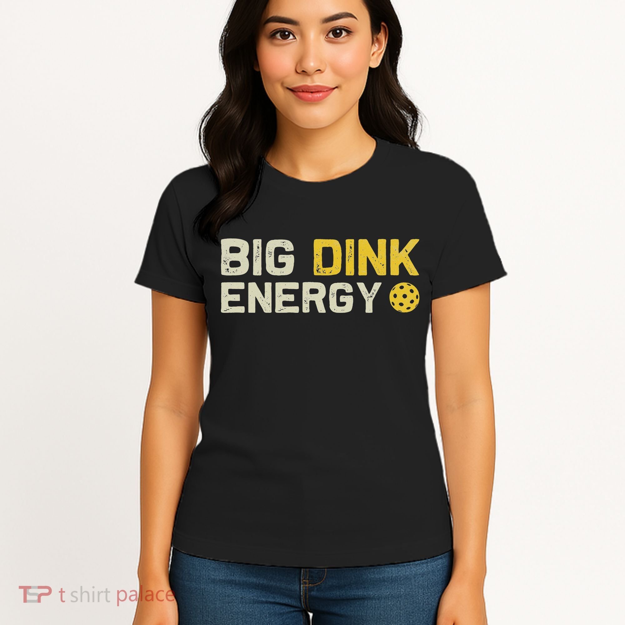 Big Dink Energy Pickleball Funny Dinking Pickle Ball Lover Women's T-Shirt