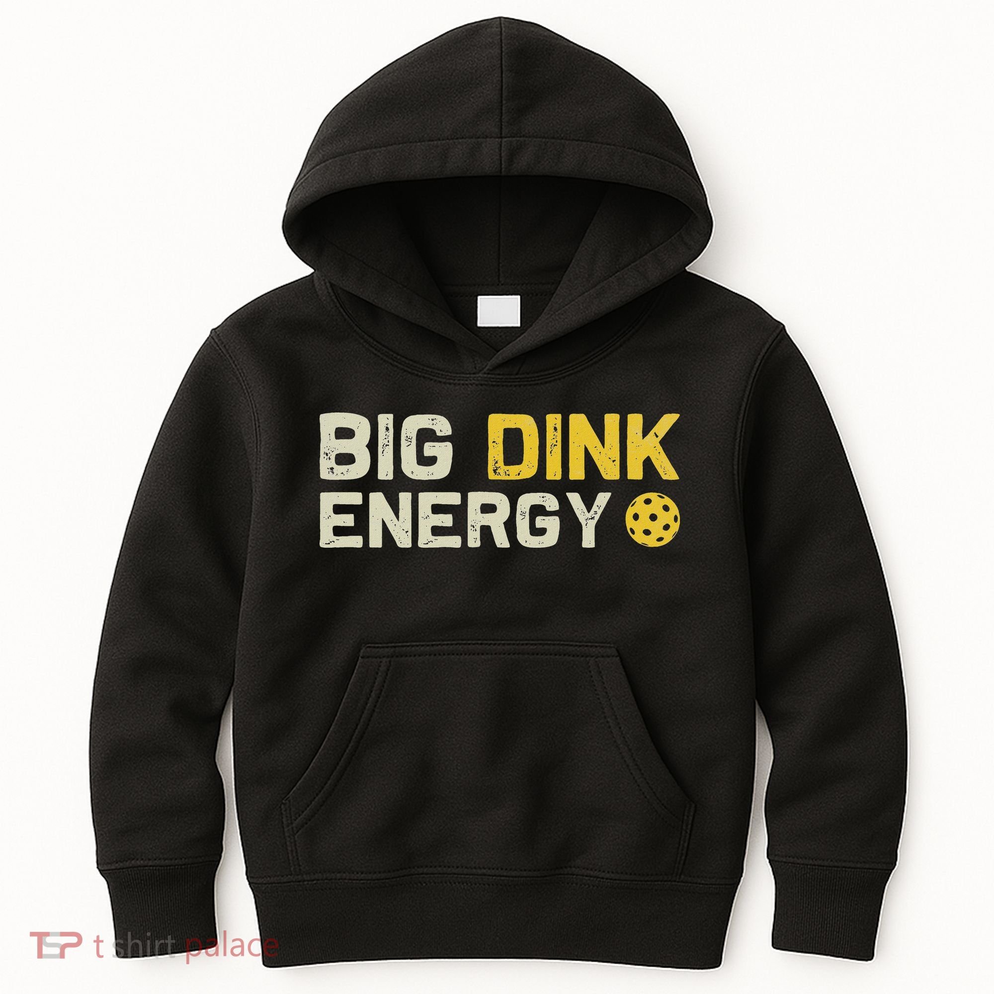 Big Dink Energy Pickleball Funny Dinking Pickle Ball Lover Kids Hoodie