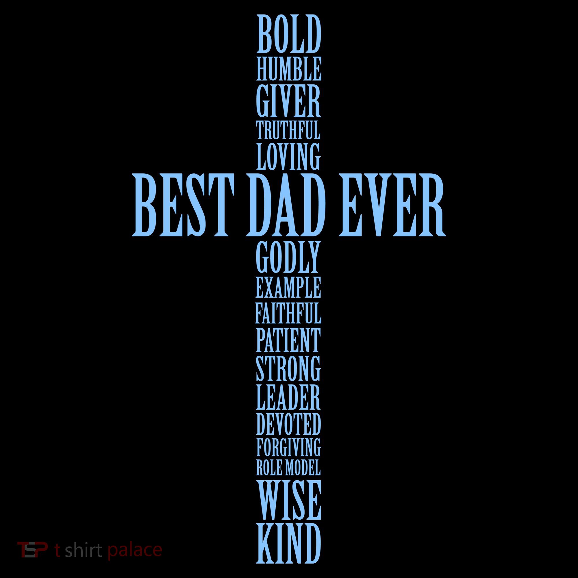 Best Dad Ever Positve Words Cross Backpack