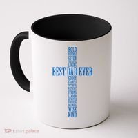 Best Dad Ever Positve Words Cross Coffee Mug thumb 0