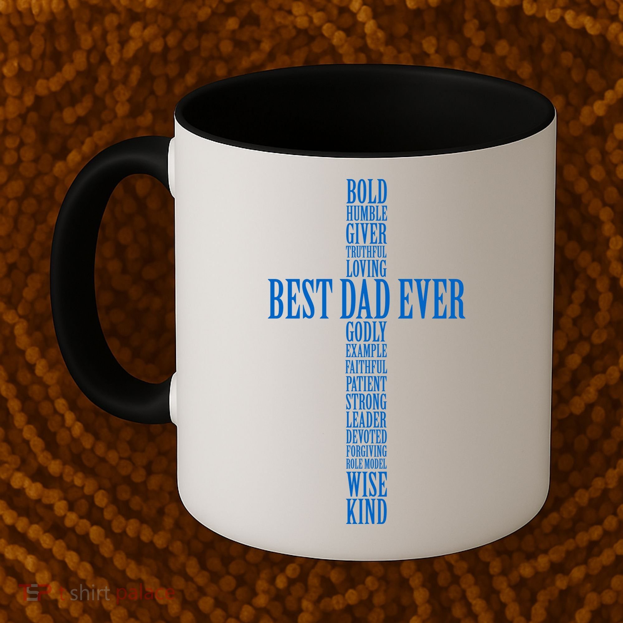 Best Dad Ever Positve Words Cross Coffee Mug