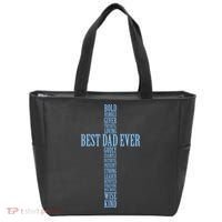 Best Dad Ever Positve Words Cross Tote Bag thumb 0