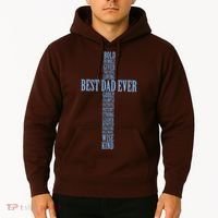 Best Dad Ever Positve Words Cross Hoodie thumb 2