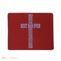 Best Dad Ever Positve Words Cross Mousepad thumb 0