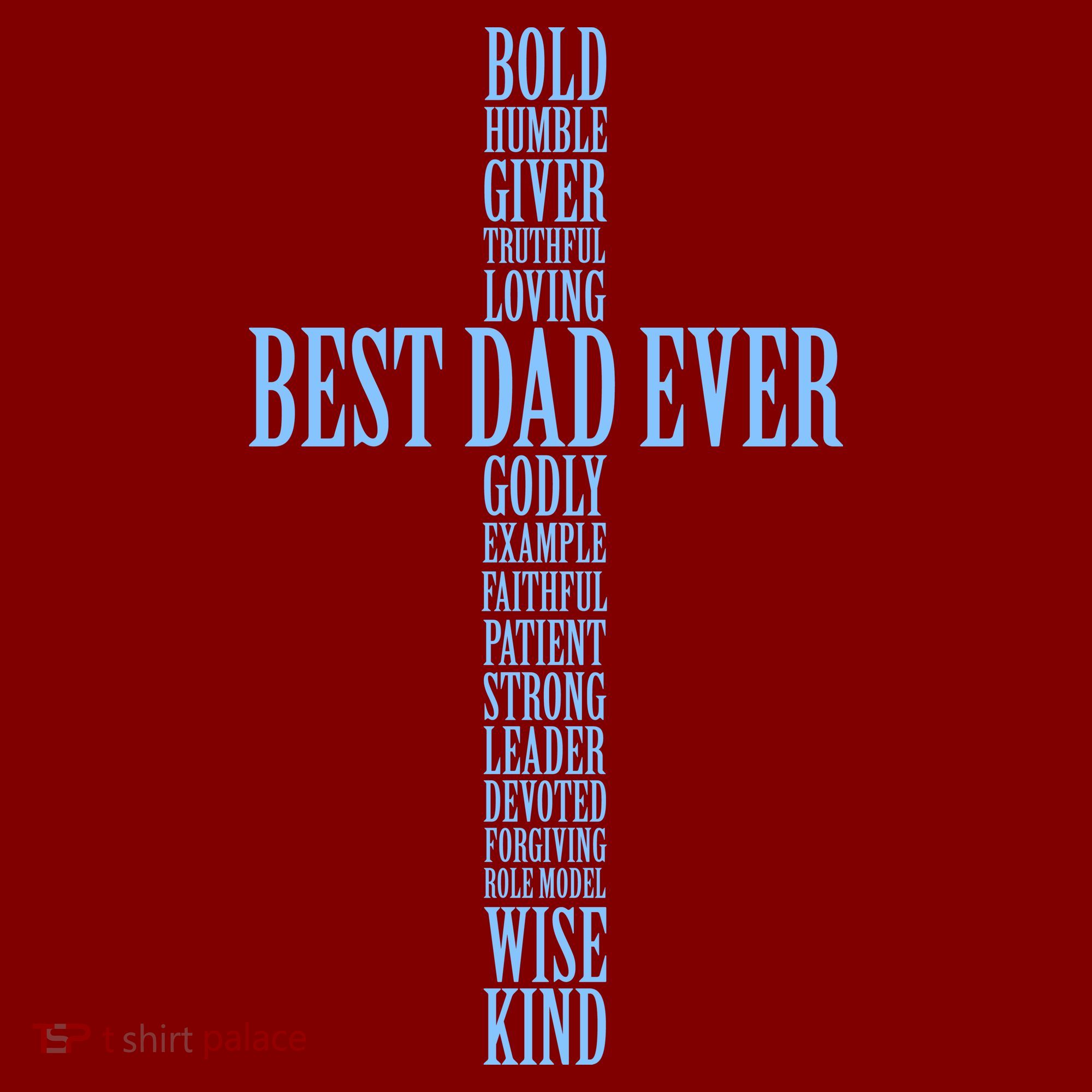 Best Dad Ever Positve Words Cross Hat