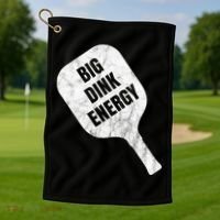 Big Dink Energy Funny Pickleball Sport Golf Towel thumb 1