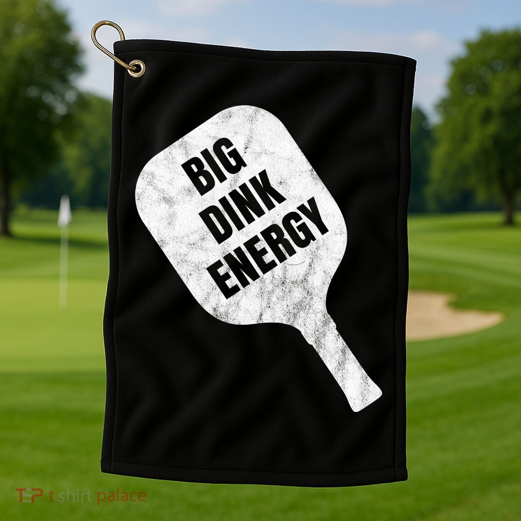 Big Dink Energy Funny Pickleball Sport Golf Towel