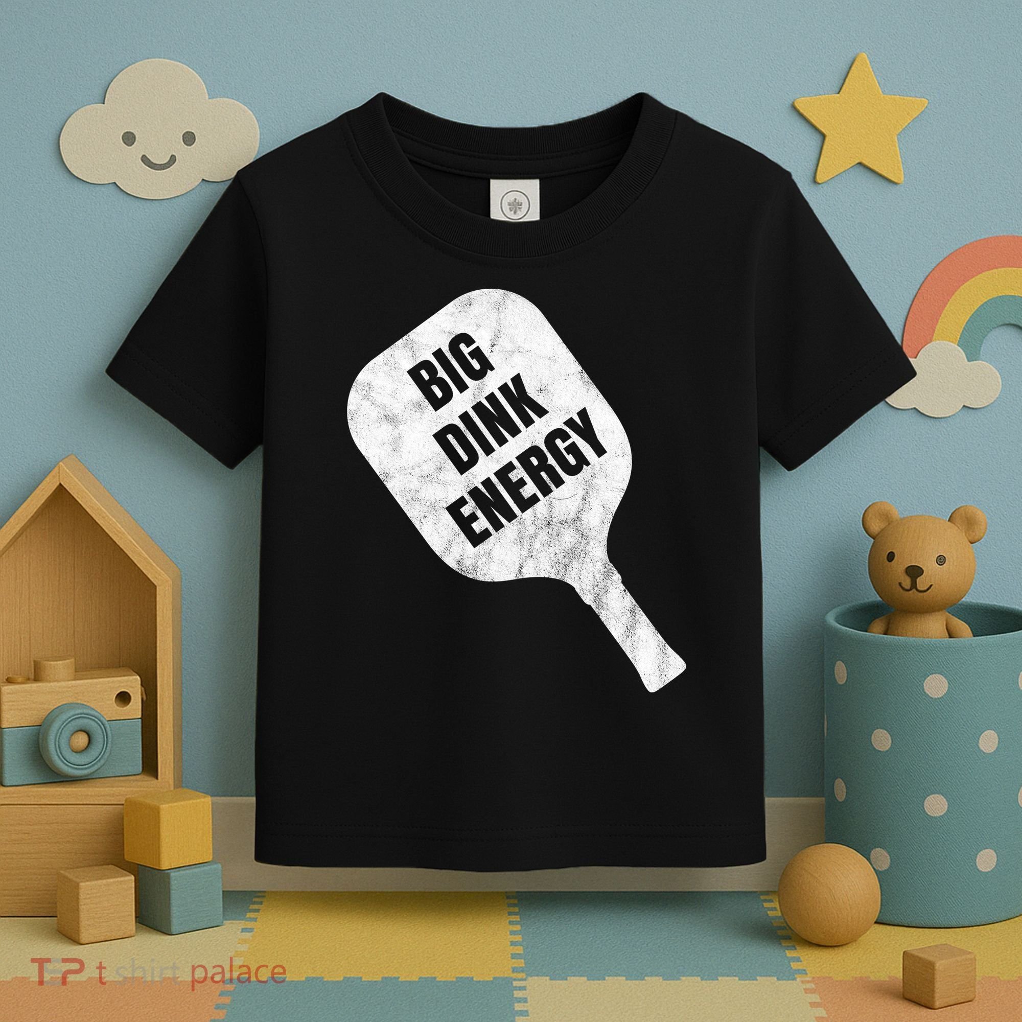 Big Dink Energy Funny Pickleball Sport Toddler T-Shirt