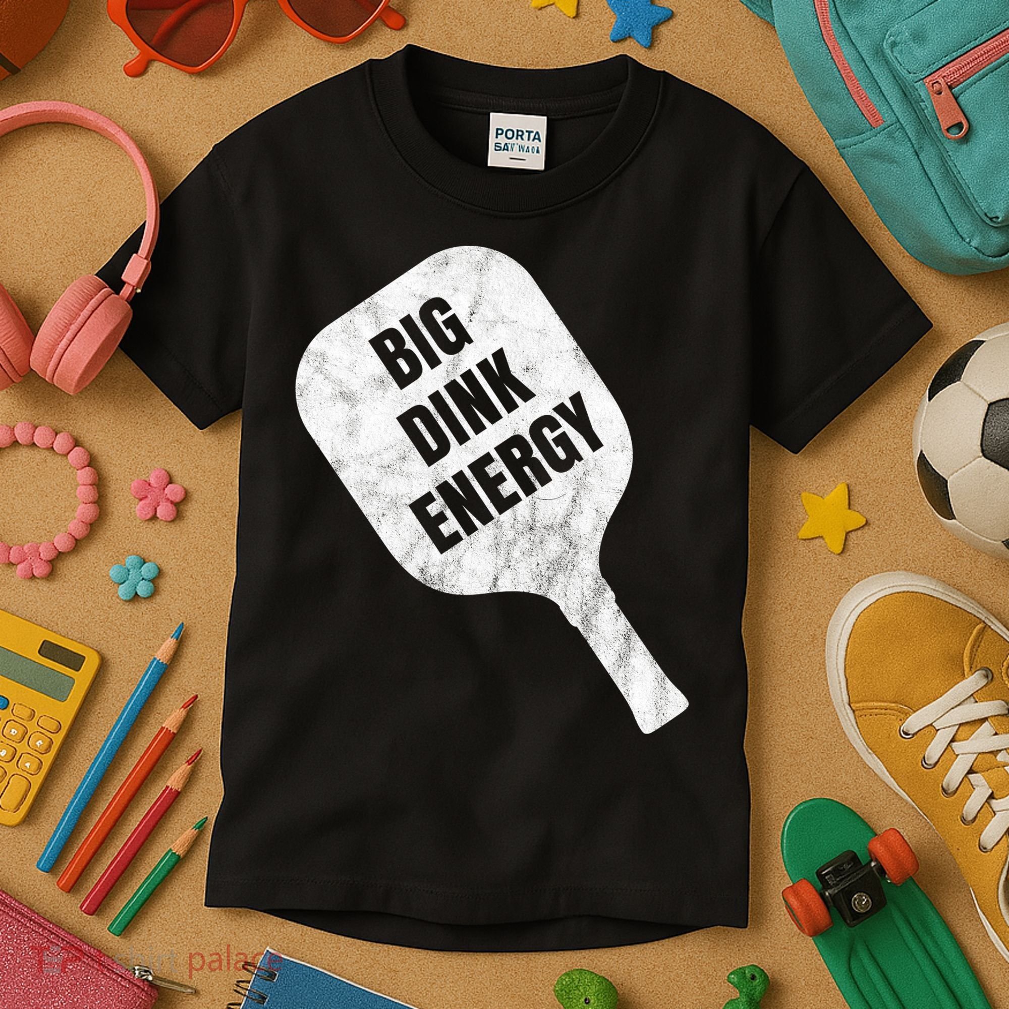 Big Dink Energy Funny Pickleball Sport Kids T-Shirt
