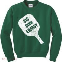 Big Dink Energy Funny Pickleball Sport Kids Sweatshirt thumb 0