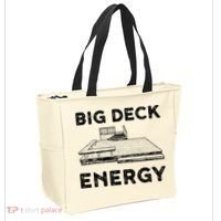 Big Deck Energy Yard Deck Patio Funny Tote Bag thumb 2