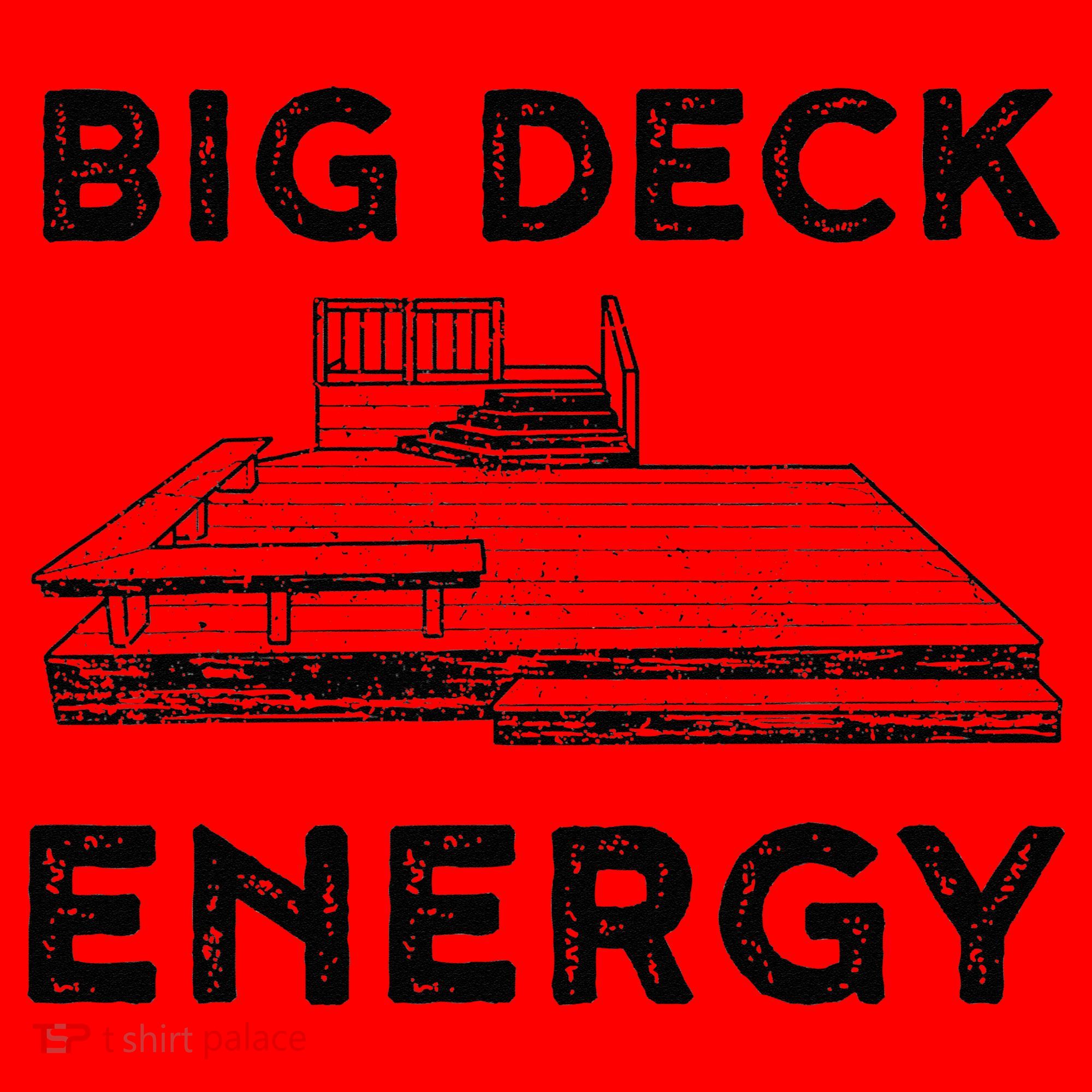 Big Deck Energy Yard Deck Patio Funny Santa Hat