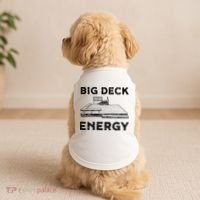 Big Deck Energy Yard Deck Patio Funny Doggie Tank thumb 2