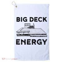 Big Deck Energy Yard Deck Patio Funny Golf Towel thumb 0