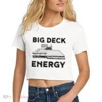 Big Deck Energy Yard Deck Patio Funny Women's Crop Top Tee thumb 2