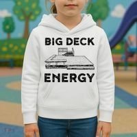 Big Deck Energy Yard Deck Patio Funny Kids Hoodie thumb 3