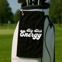 Big Dick Energy BDE Funny Humor Golf Towel thumb 2