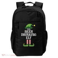 Beer Drinking Elf Matching Family Group Christmas Party Backpack thumb 0