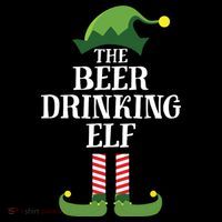 Beer Drinking Elf Matching Family Group Christmas Party Coffee Mug thumb 5